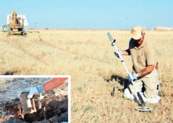 Turkish military lost maps showing landmine locations on Syrian border