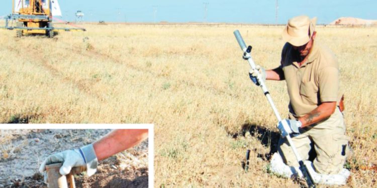 Turkish military lost maps showing landmine locations on Syrian border