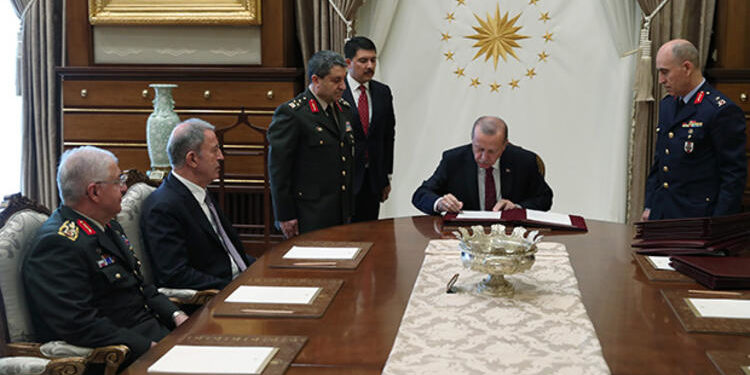 Erdoğan forced out nearly all generals and admirals from Turkish military
