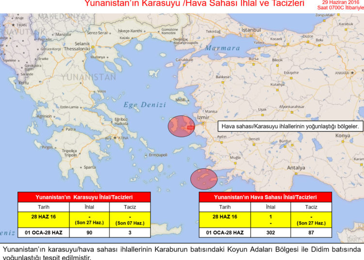 Turkey and Greece locked horns over a number of issues in NATO, documents reveal
