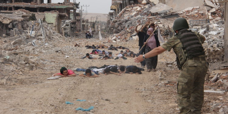 Images reveal devastating impact of Turkish military’s offensive in Turkey’s predominantly Kurdish city of Nusaybin