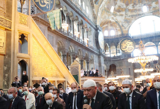 Hagia Sophia’s conversion to a mosque sparks a debate in Turkey on reviving the caliphate