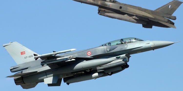 Turkish and Greek fighter jets