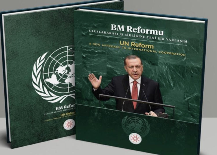 Erdoğan’s new propaganda book calls for UN reform, using copyrighted images without permission