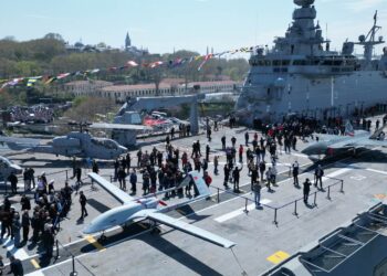 Turkey’s largest warship has become Erdogan’s propaganda tool in the election campaign