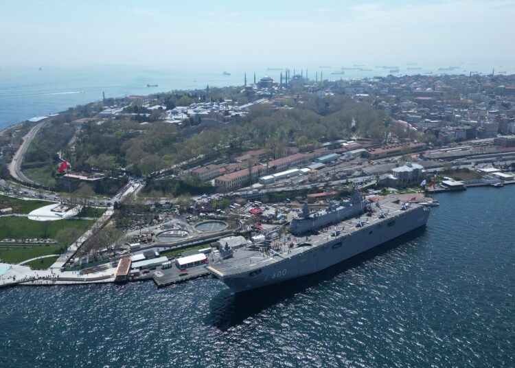 Turkey’s largest warship has become Erdogan’s propaganda tool in the election campaign