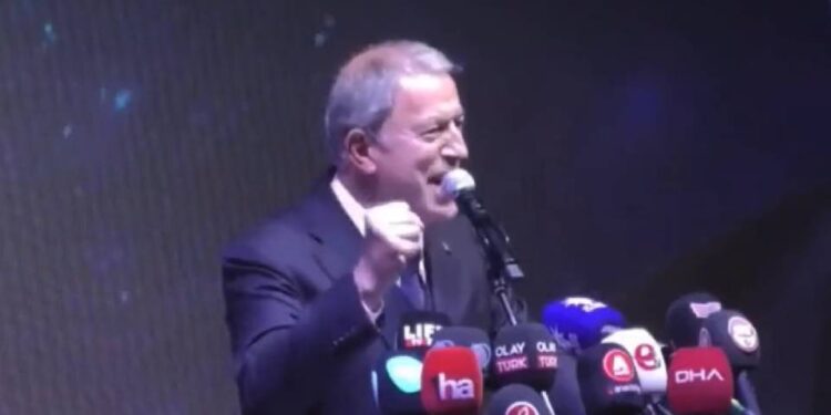 Turkish defense minister told party supporters that the time will come to kill