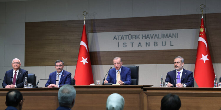 Erdogan blames NATO allies for Turkey’s failure to meet alliance’s defense spending target
