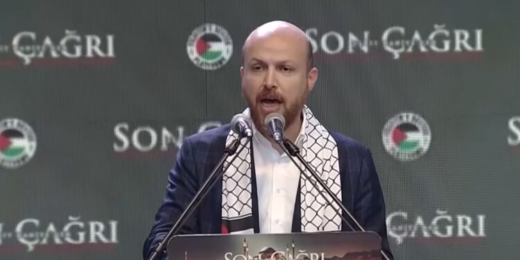Turkish president’s son promotes antisemitic agenda at a rally for late Hamas leader