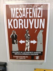 The neo-Nazi group National Front compares Arabs to cockroaches in this banner in Turkey, asks Turks to keep their stand from them. 